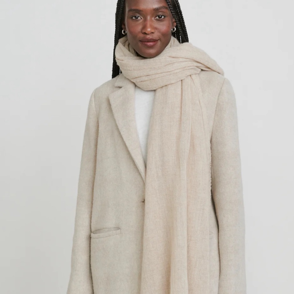 White Cashmere Shawl by Jenni Kayne